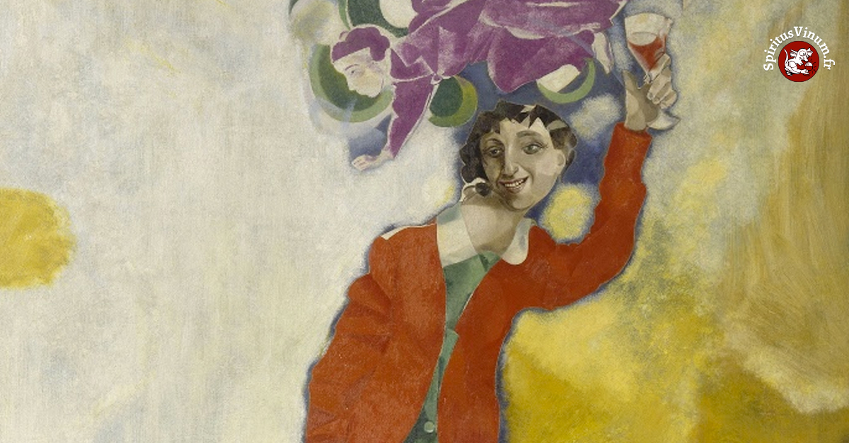 Double portrait au verre de vin (1917-1918) - Marc Chagall