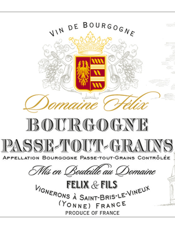 2014, Domaine Félix & &Fils, Passe-tout-grains (Rouge)