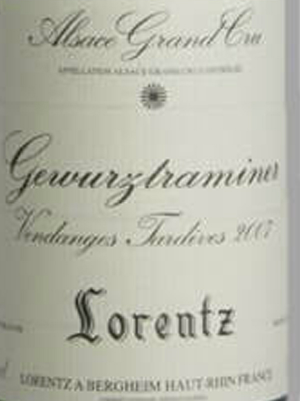Domaine Gustave Lorentz, Gewurtztraminer, vendanges tardives, 2012 (Blanc)
