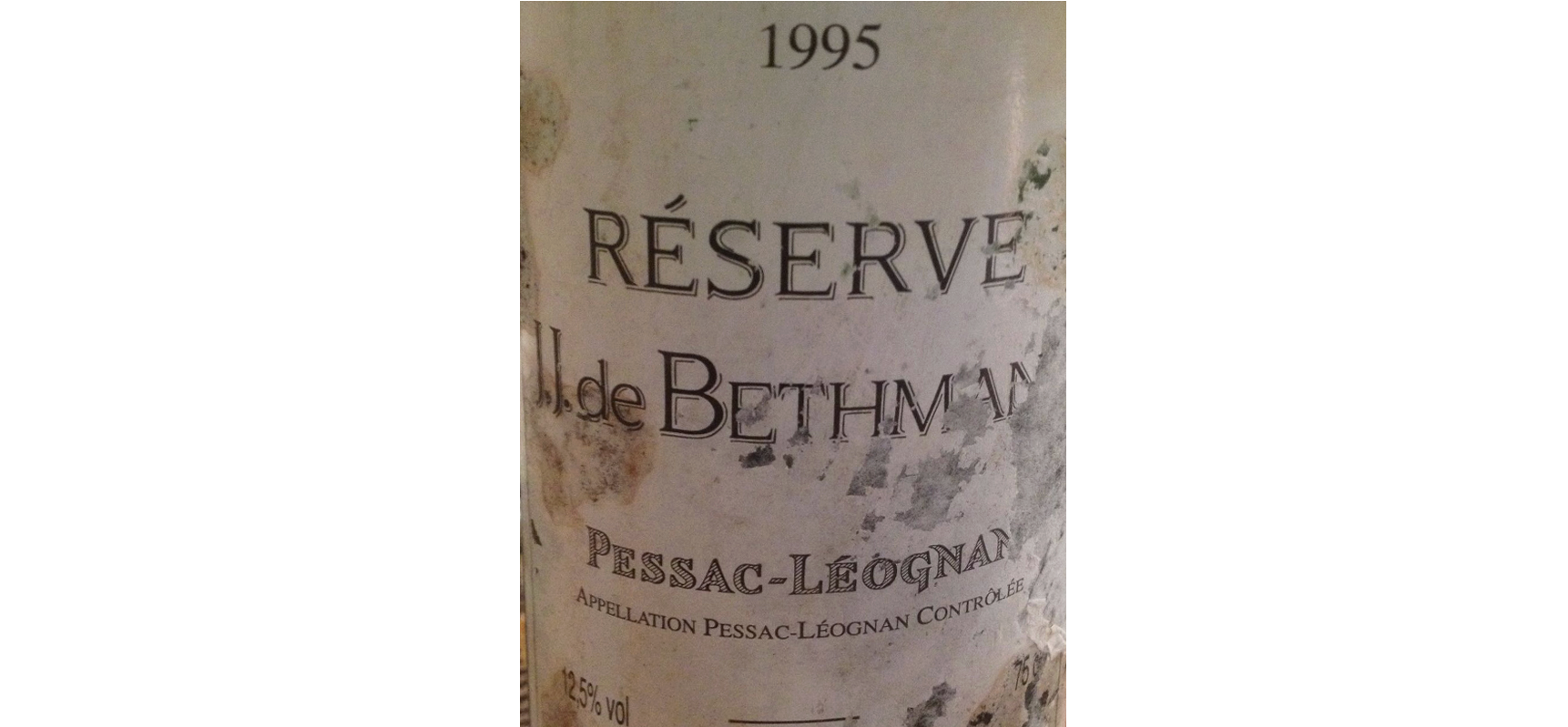  Château Olivier Réserve J.J. de Bethmann Pessac-Léognan, 1995 (Rouge)