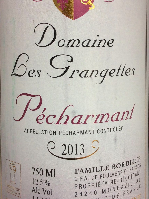 Domaine des Grangettes, 2013 (Rouge)